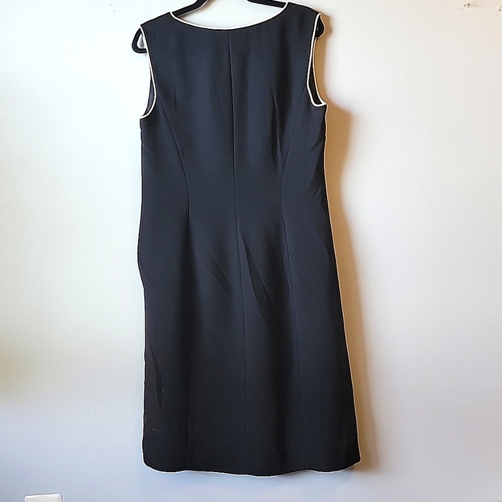 Ann Taylor Loft Black and white 1 Piece Popover Dress - Picture 2 of 4